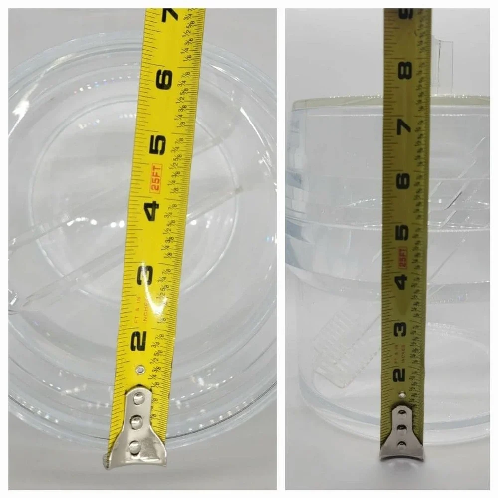 Vintage Mid Century Lucite Ice Bucket, Lid, And Tongs Arch Alfio Di Bella Italy‎